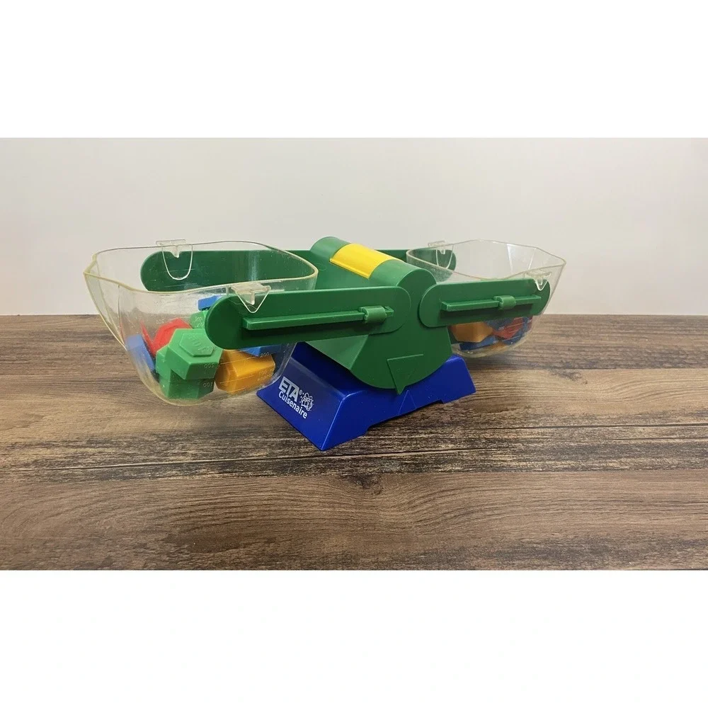 ETA Cuisenare School Learning Balance Bucket Scale With Gram Pieces Counting